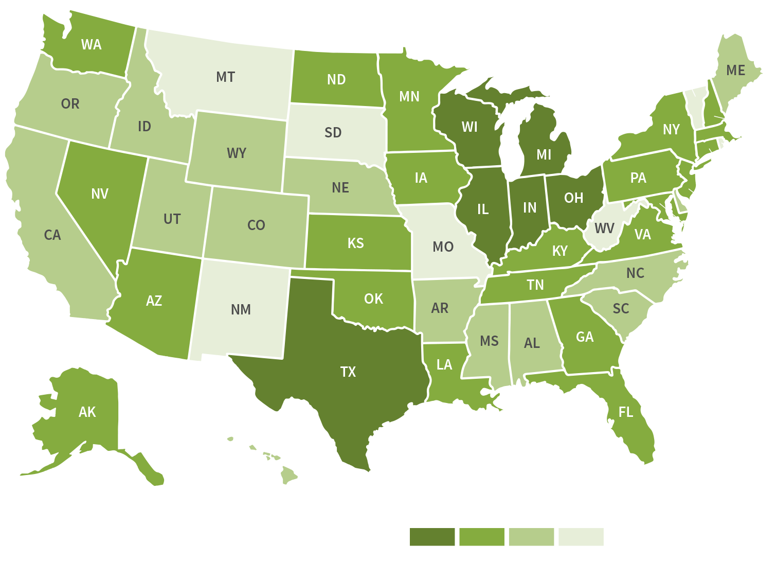 Nordlock Randsomeware Map USA